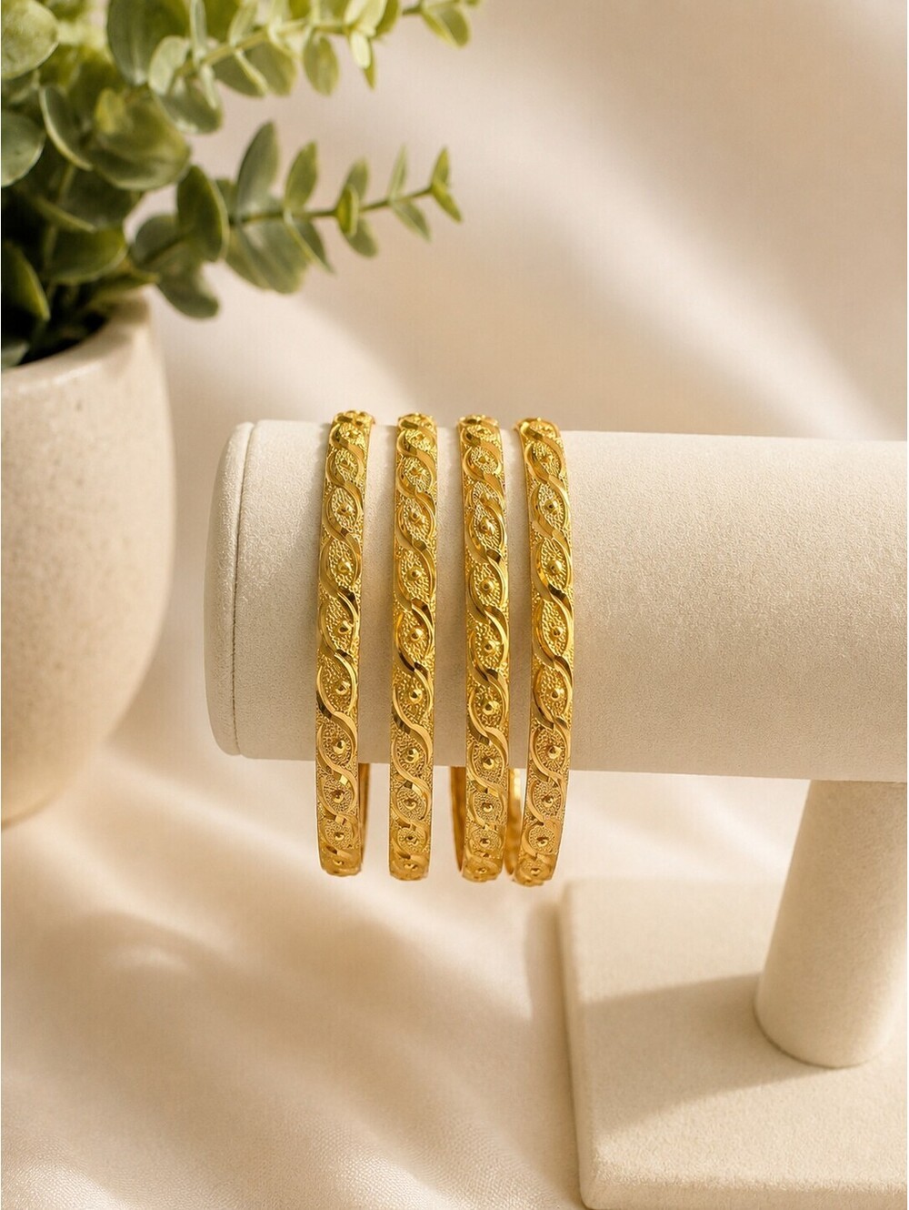Gold Plated Bangle set